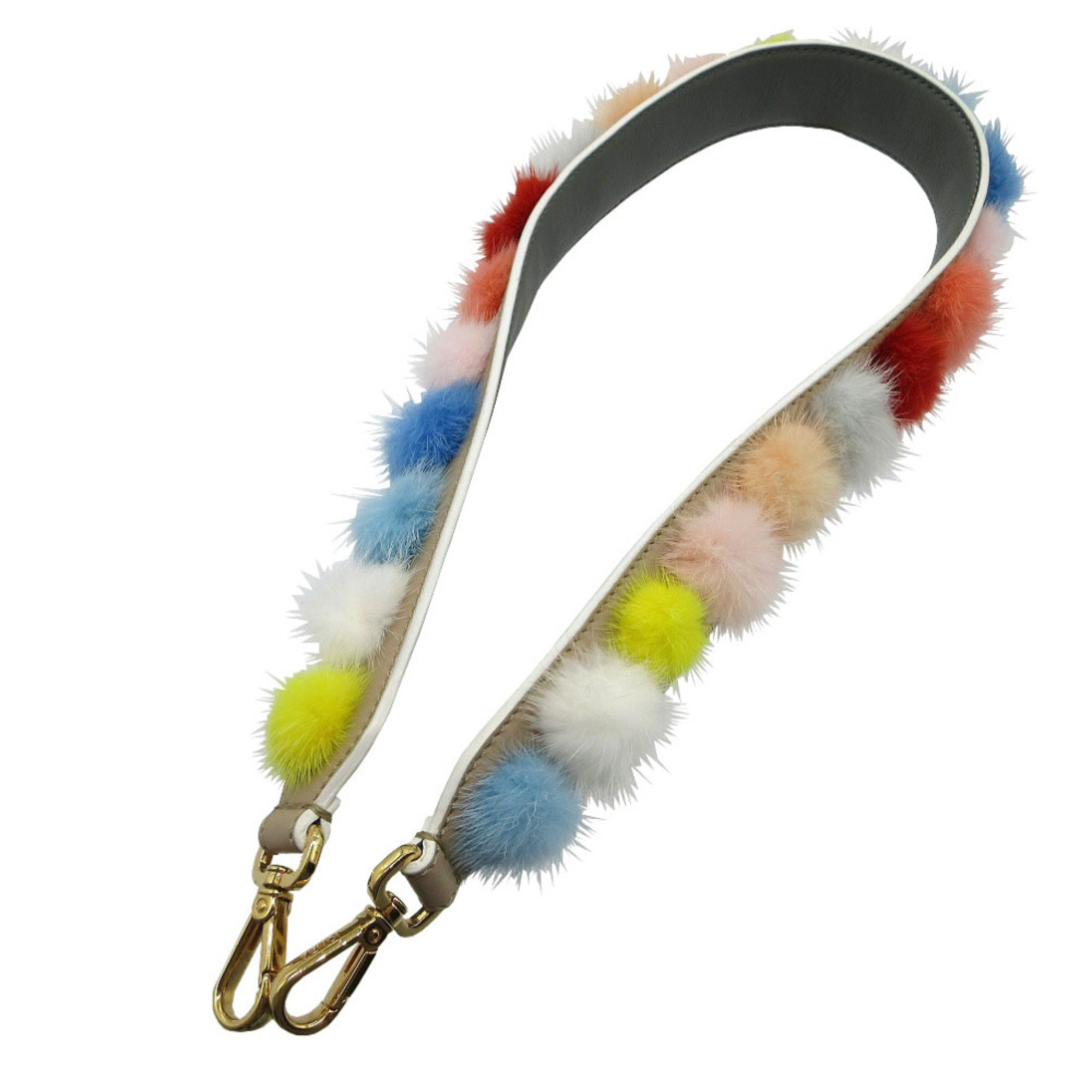 Fendi Strap You Fur Shoulder Leather/Fox Multicolor 0568 Fendi